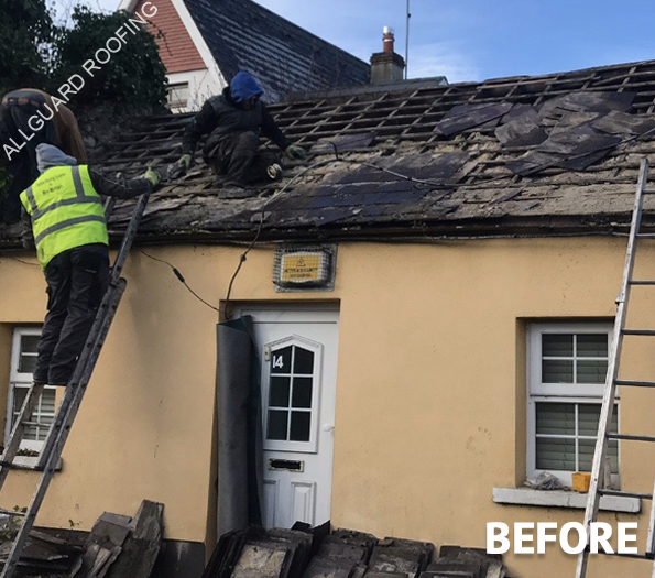 cottage before roof was repaired