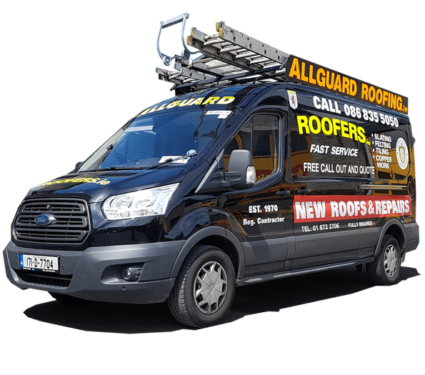 Allguard Roofers Dublin see our van around Dublin